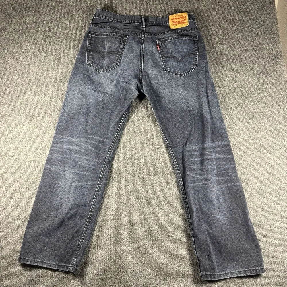 Levi’s Men’s 569 Loose Straight Fit Blue Jeans 34x32 Fade Faded